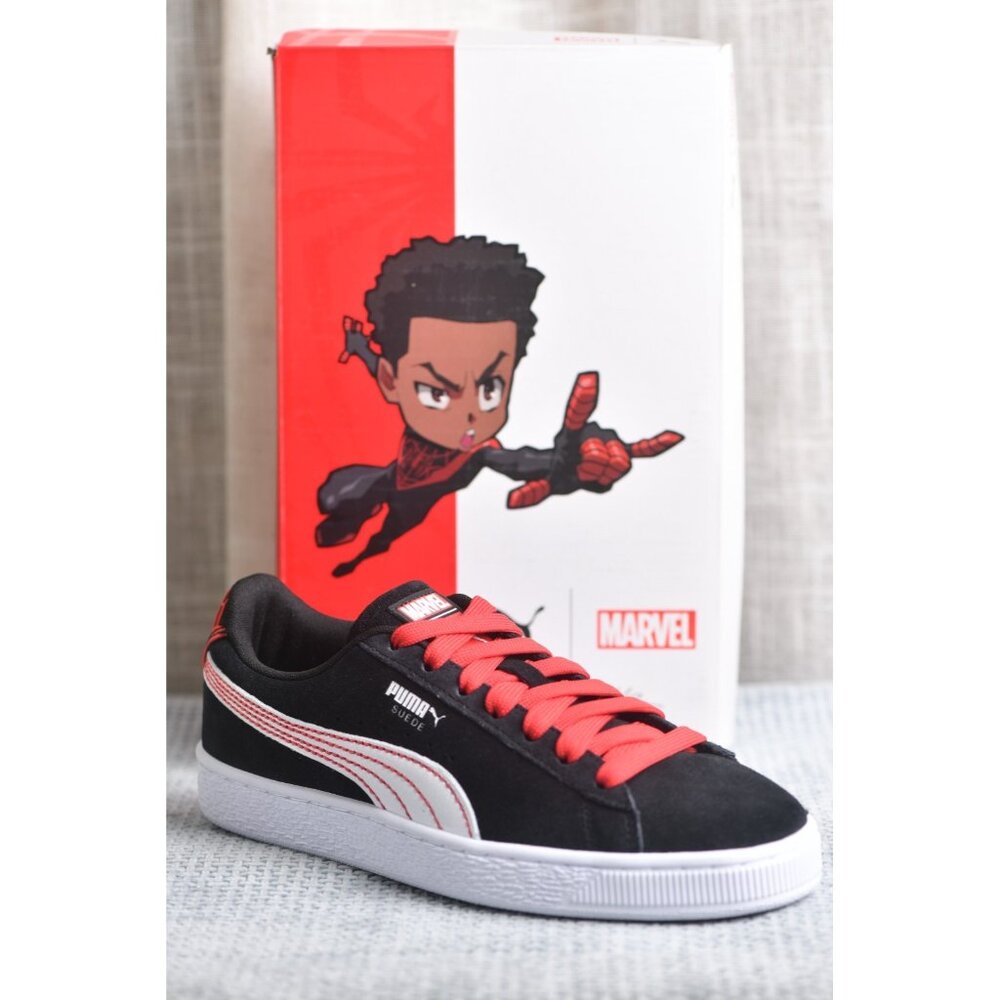 New! Size: 7.5 Men | Puma Suede x Marvel Spider Man Miles Morales AM | 397741-01